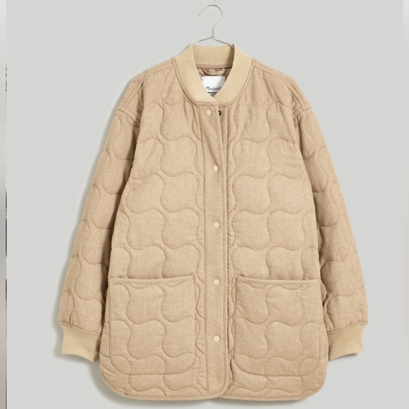 Madewell Quilted Oversized Bomber Jacket - Picture 5 of 8